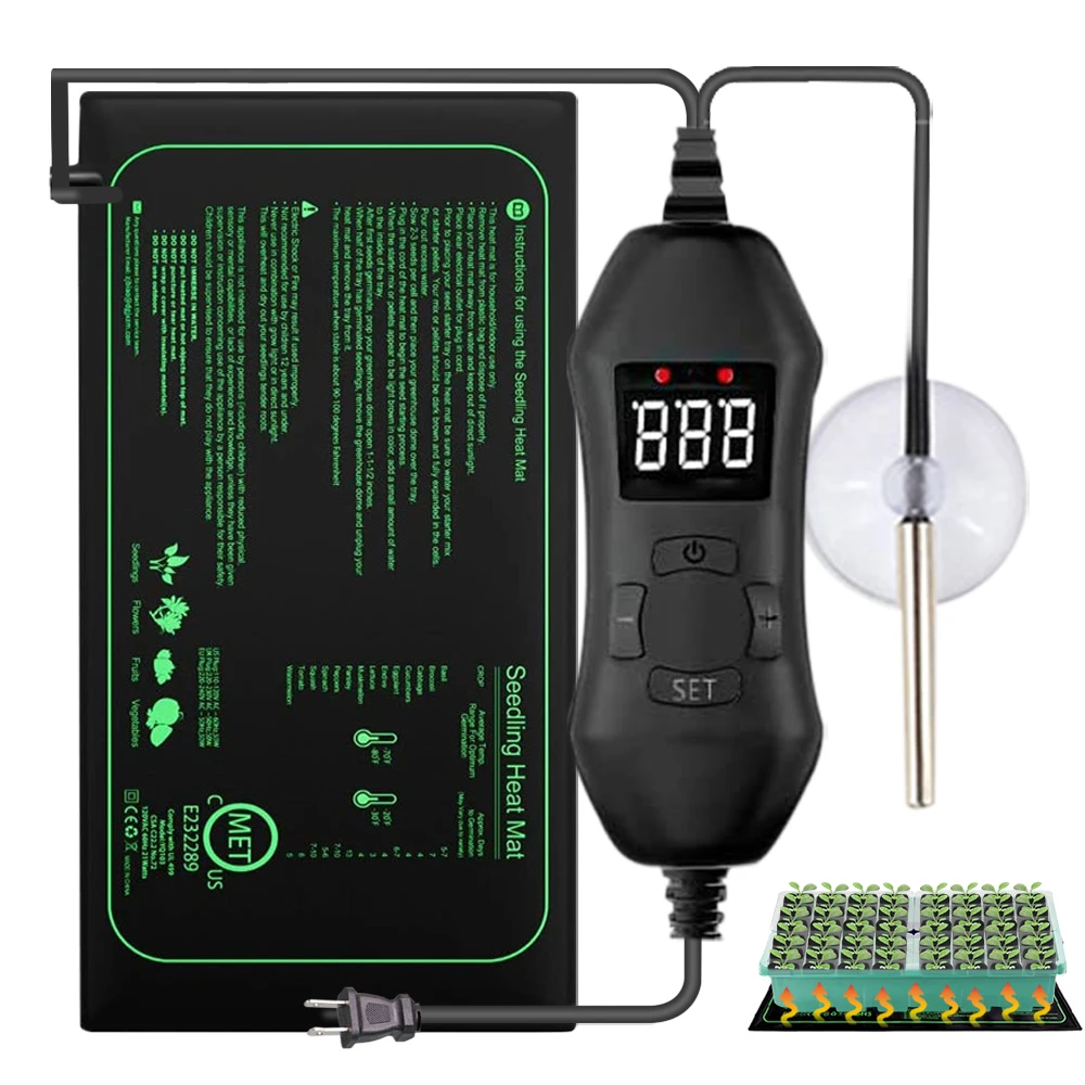 Seedling Heat Mat - 50W EU-US/Royaume-Uni/AU ThermoandreSemis Réglable Polymères Chauffants