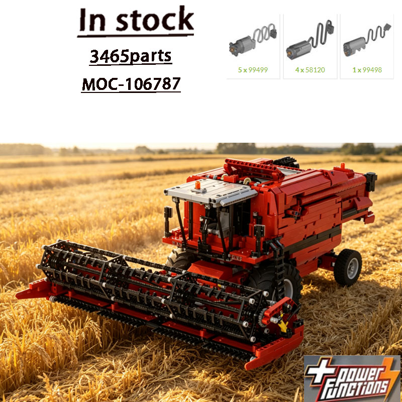Agriculture Farming Education - Blocs de construction MOC-106787 Nouvelle moissonneuse-batteuse