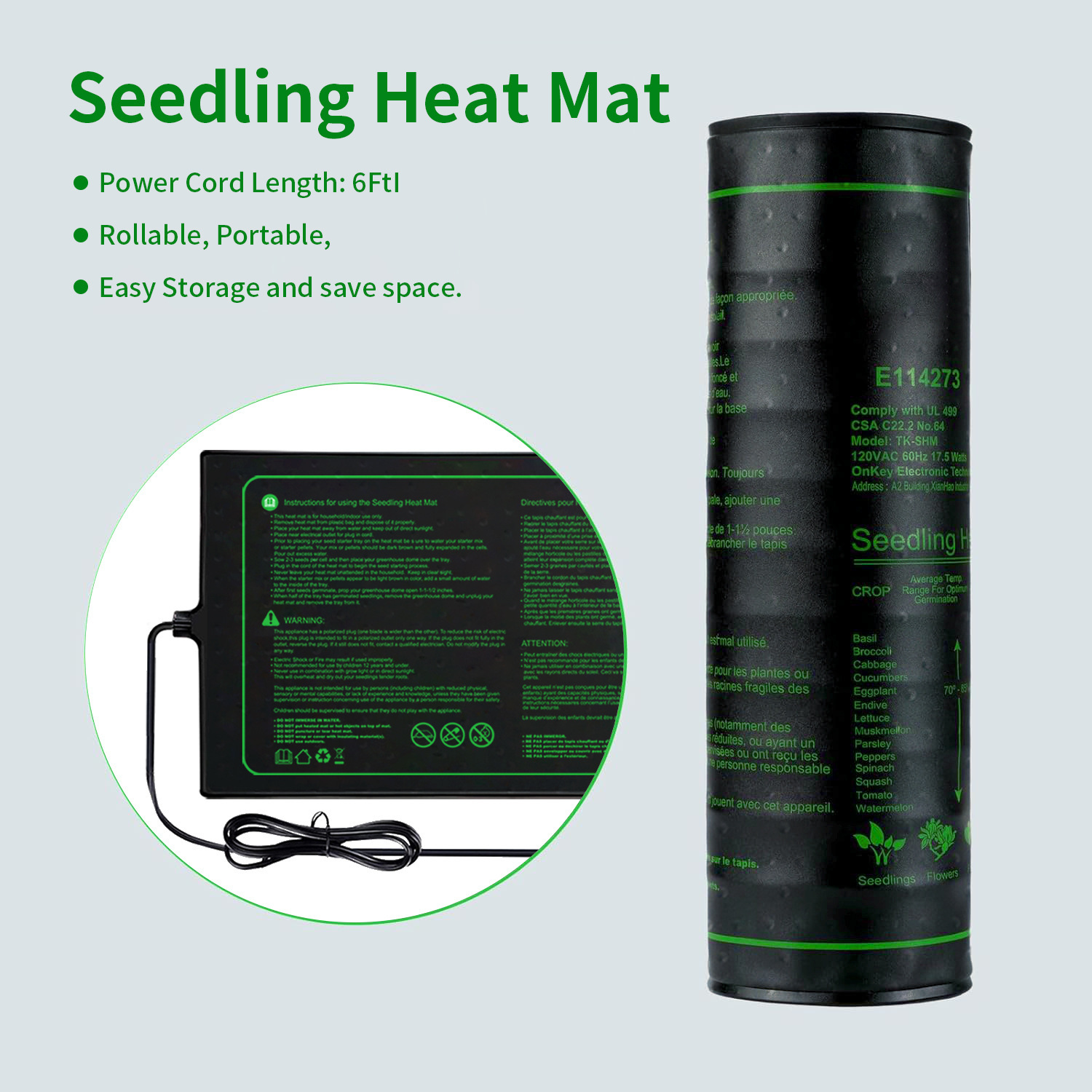Tapis chauffant imperméable po - Seedling Heat Mat avis et prix